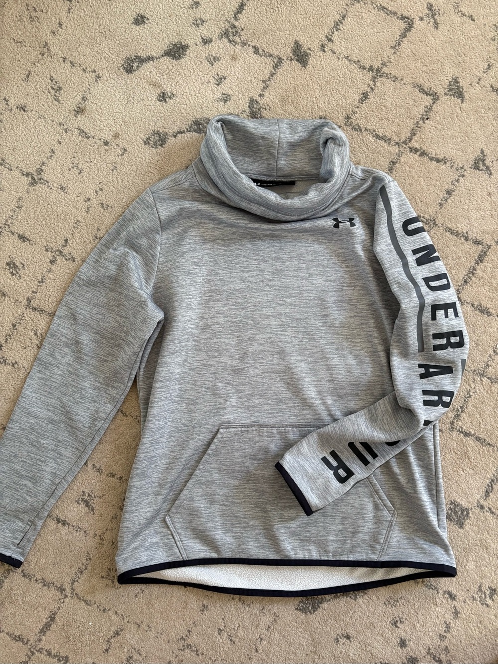 Under Armour Light Gray Cowl Neck Pullover